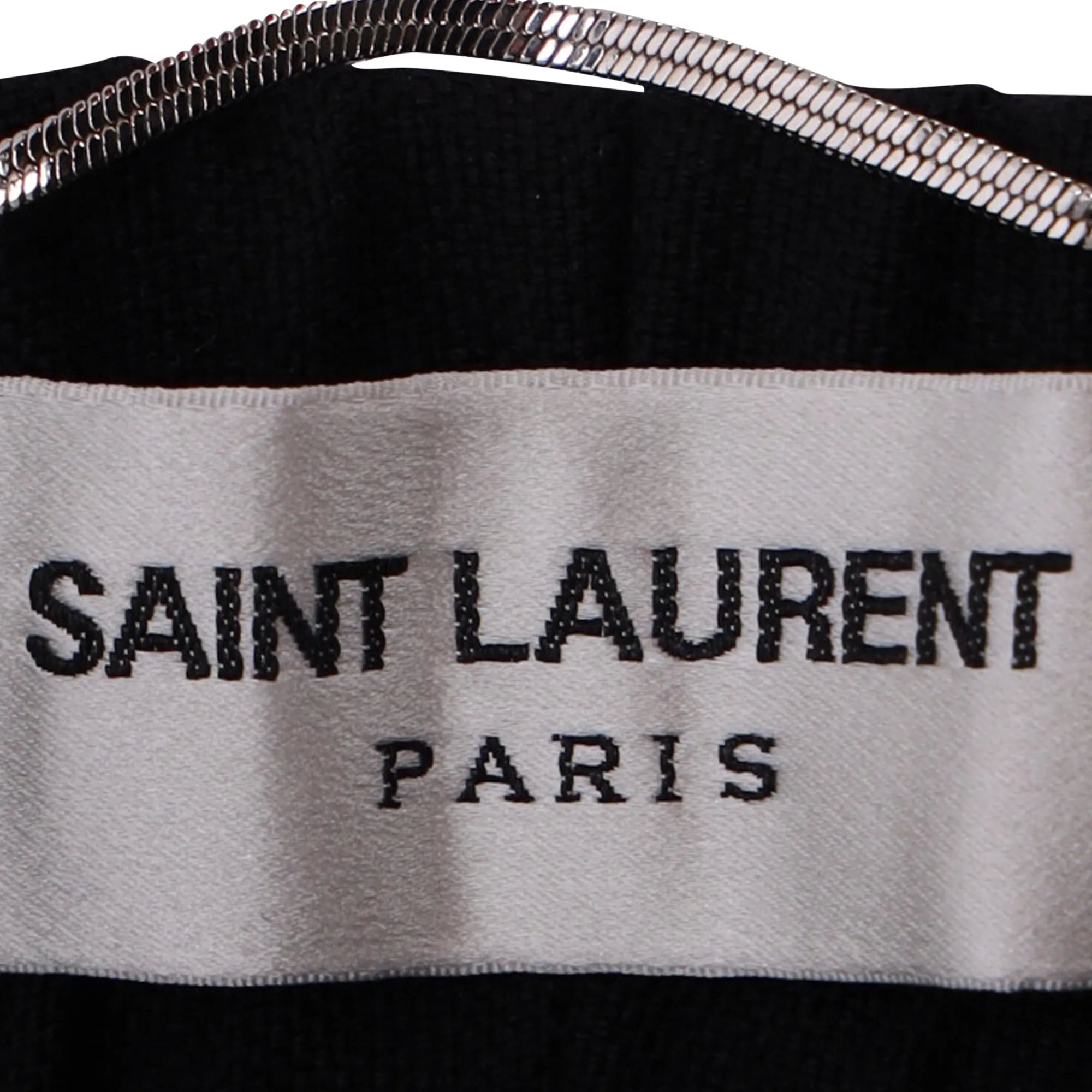 Saint Laurent Tapered Drawstring Jogger Trousers in Black Wool