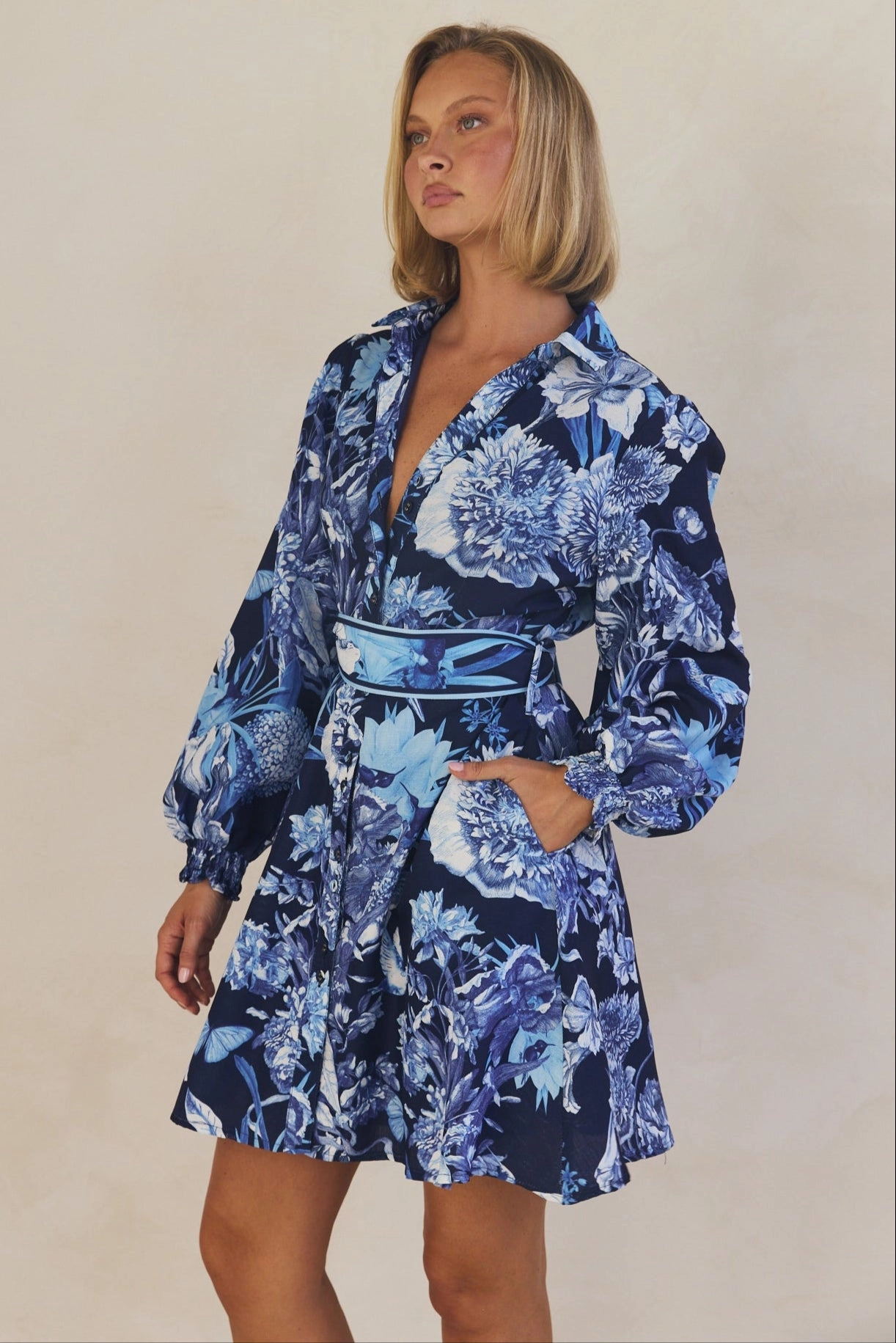 Fit Vibe Azure Mini Dress (Navy)