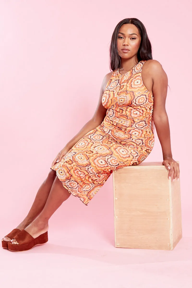 Sandy Racer Midi Dress -  Curve Non Chafe Armholes Thermal regulation