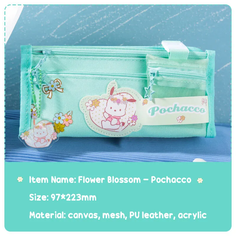 Sanrio Flower Blossom Series Canvas Pencil Case