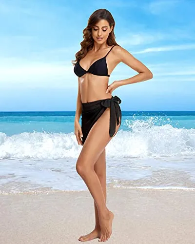 Sarong Cover Up Wrap Skirt Bathing Suit Sheer Swimsuit Sarong for Beach