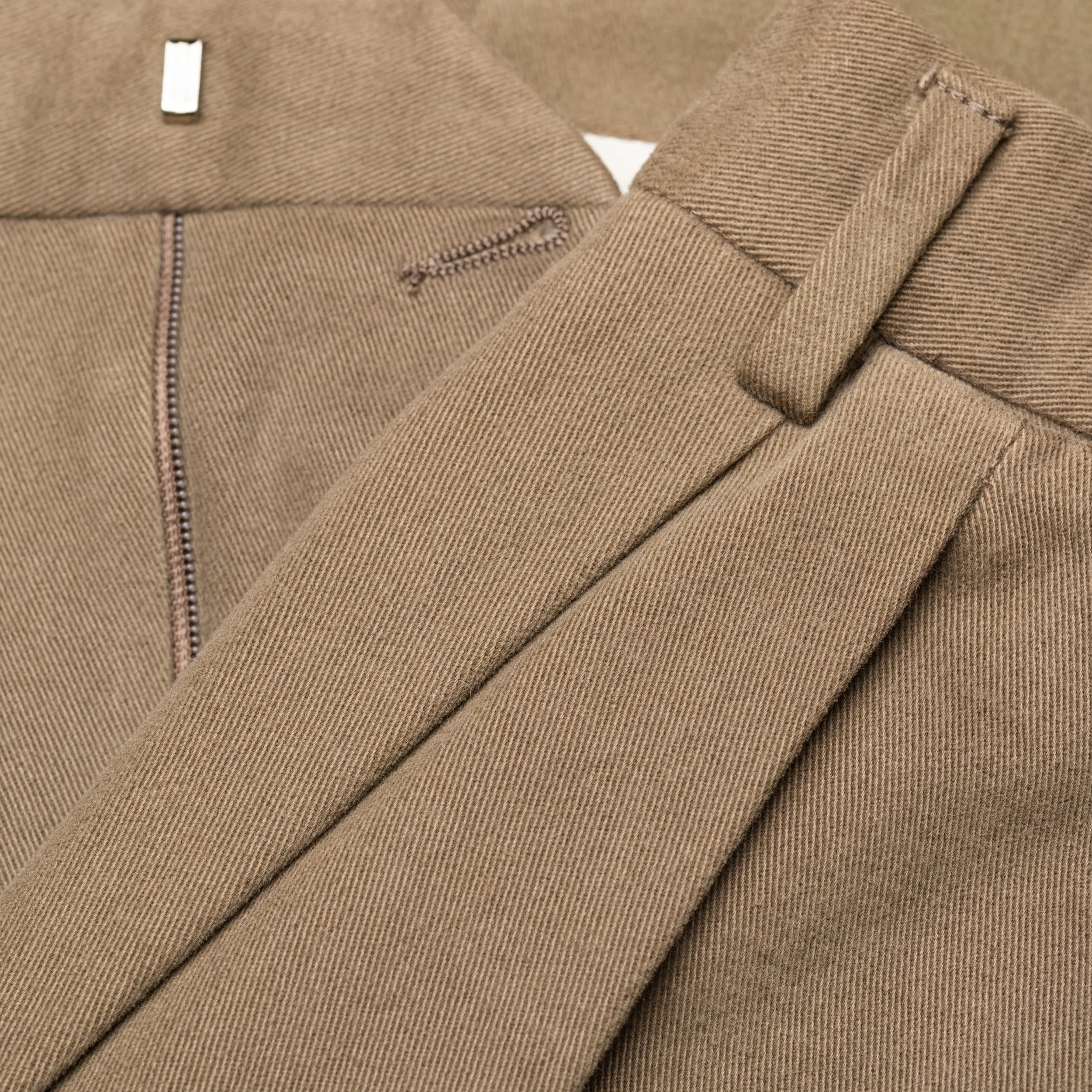 SARTORIA CASTANGIA Olive Twill Cotton Velvet Suit EU 50 NEW US 40