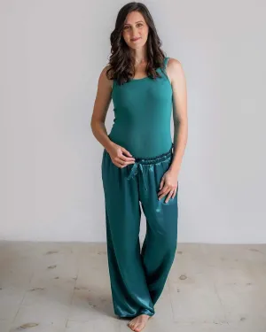 Satin Maternity Pajama Pants