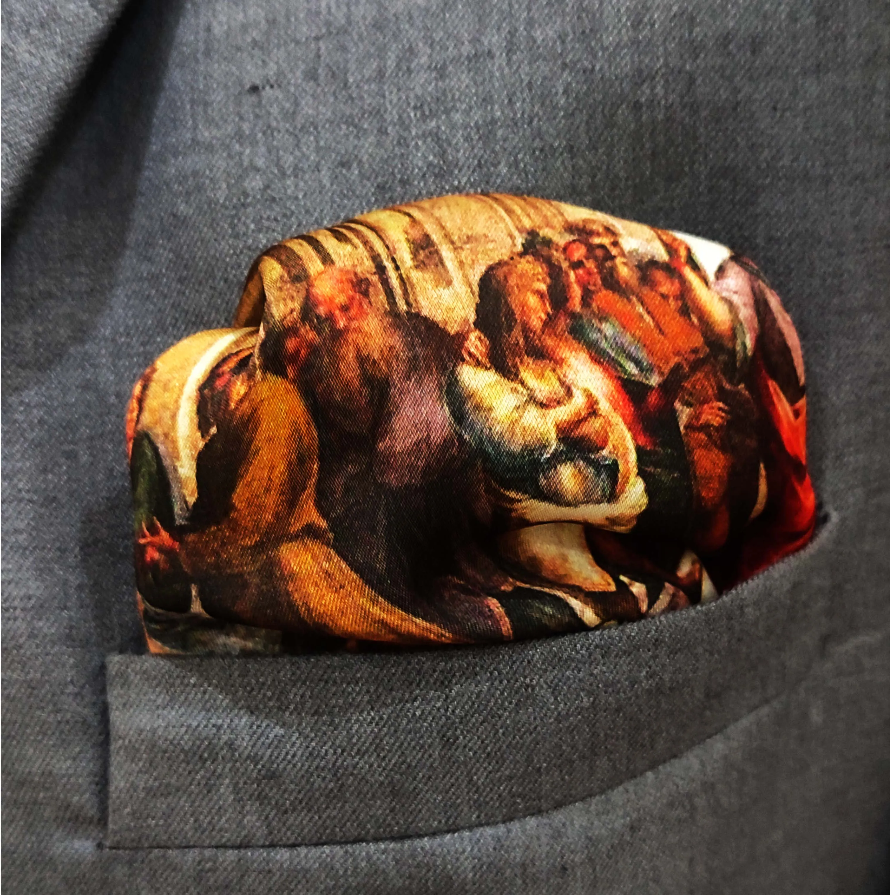 School of Athens - silk pocket squares