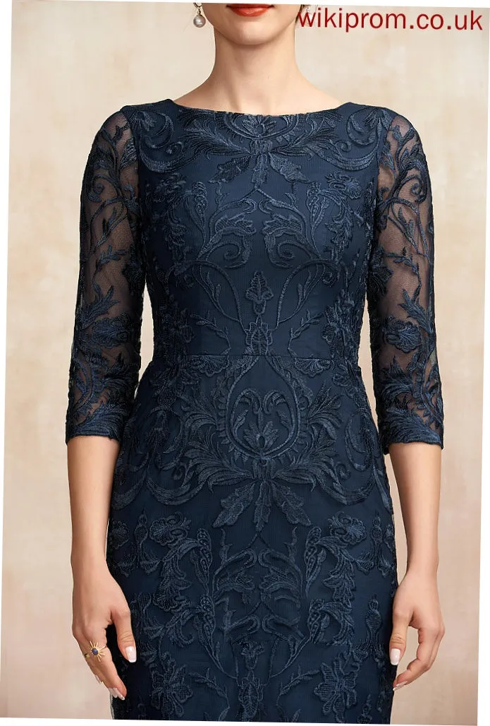 Scoop Sheath/Column Dress Natalee the Neck Knee-Length Mother of the Bride Dresses Bride of Mother Lace
