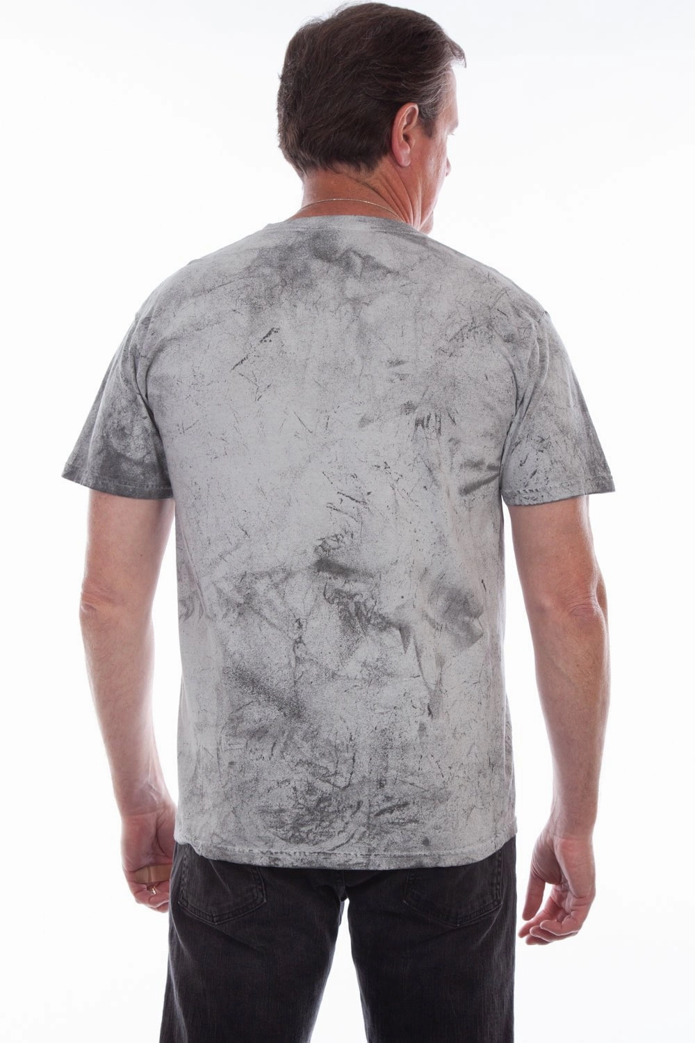 Formal Style Scully Mens Ocean Mist Grey 100% Cotton S/S T-Shirt