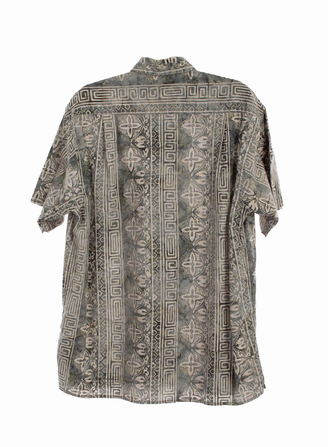 Ergonomic Sleeve Cut Scully Mens Special Batik Denim 100% Cotton S/S Shirt