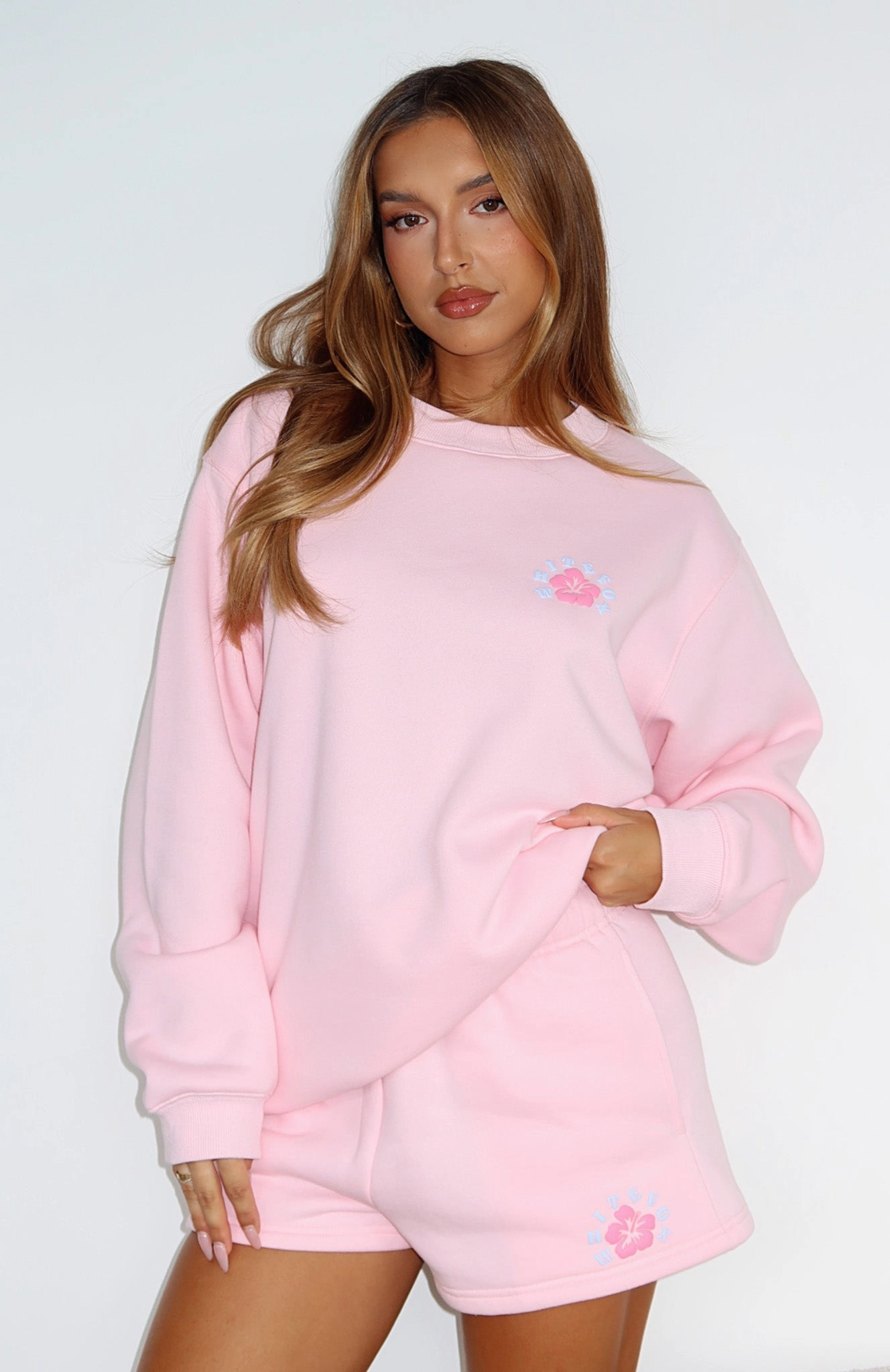 Temperature Regulating Stay Warm Keep Blooming Lounge Shorts Pink