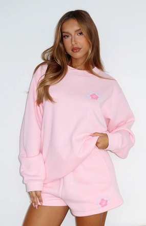 Temperature Regulating Stay Warm Keep Blooming Lounge Shorts Pink