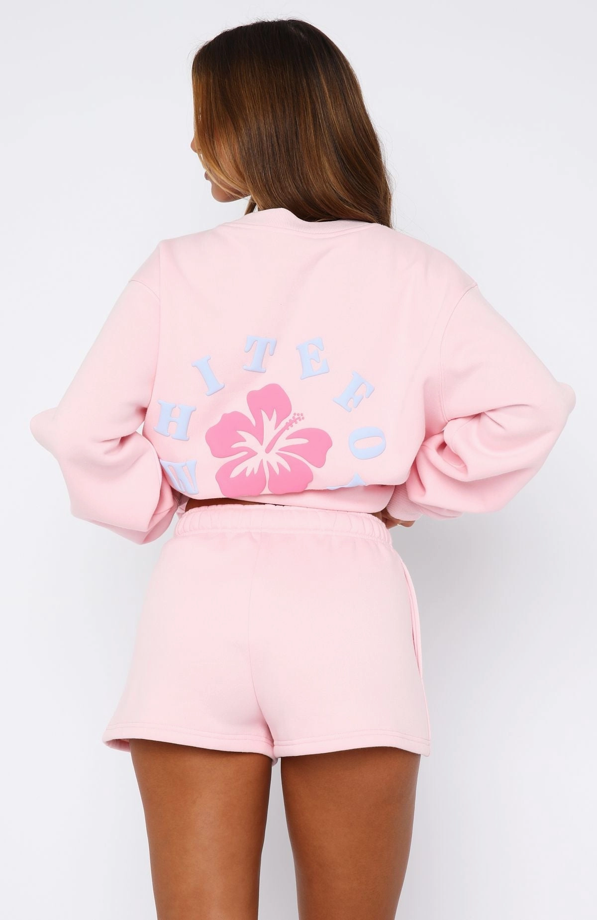 Keep Blooming Lounge Shorts Pink Urban Fashion Layered Texture