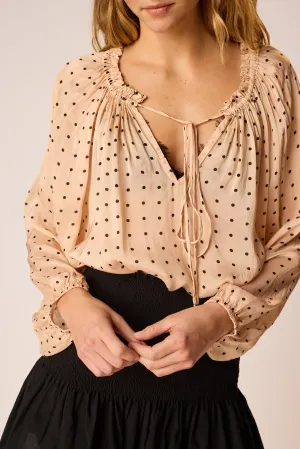 ASHLEY TOP Reinforced Stitching Reinforced Buttonholes