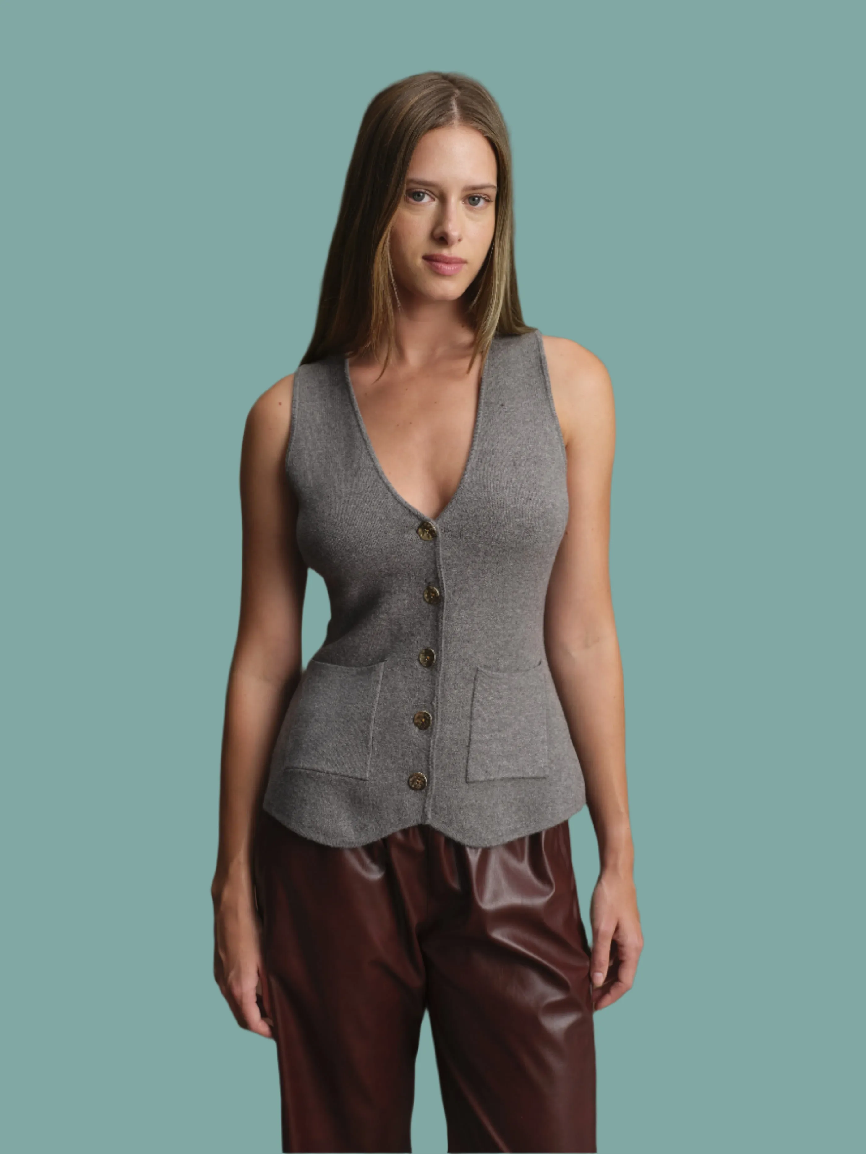 FrayResistant Fabric Harry Knit Vest