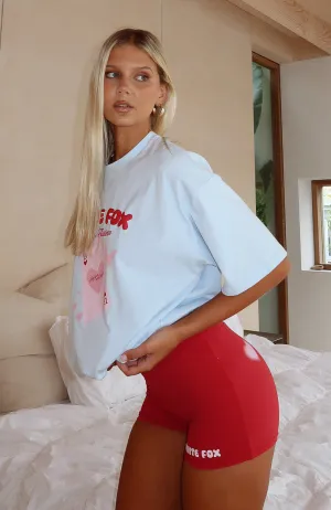 EcoCertified Lucky Thirteen Charise Booty Shorts Red