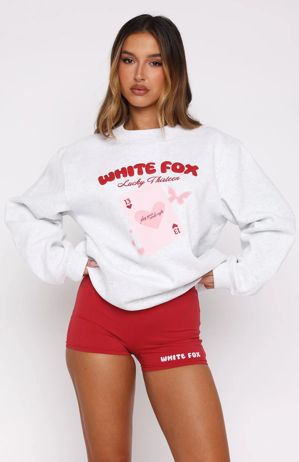 Thermal Insulation Layer Lucky Thirteen Charise Booty Shorts Red