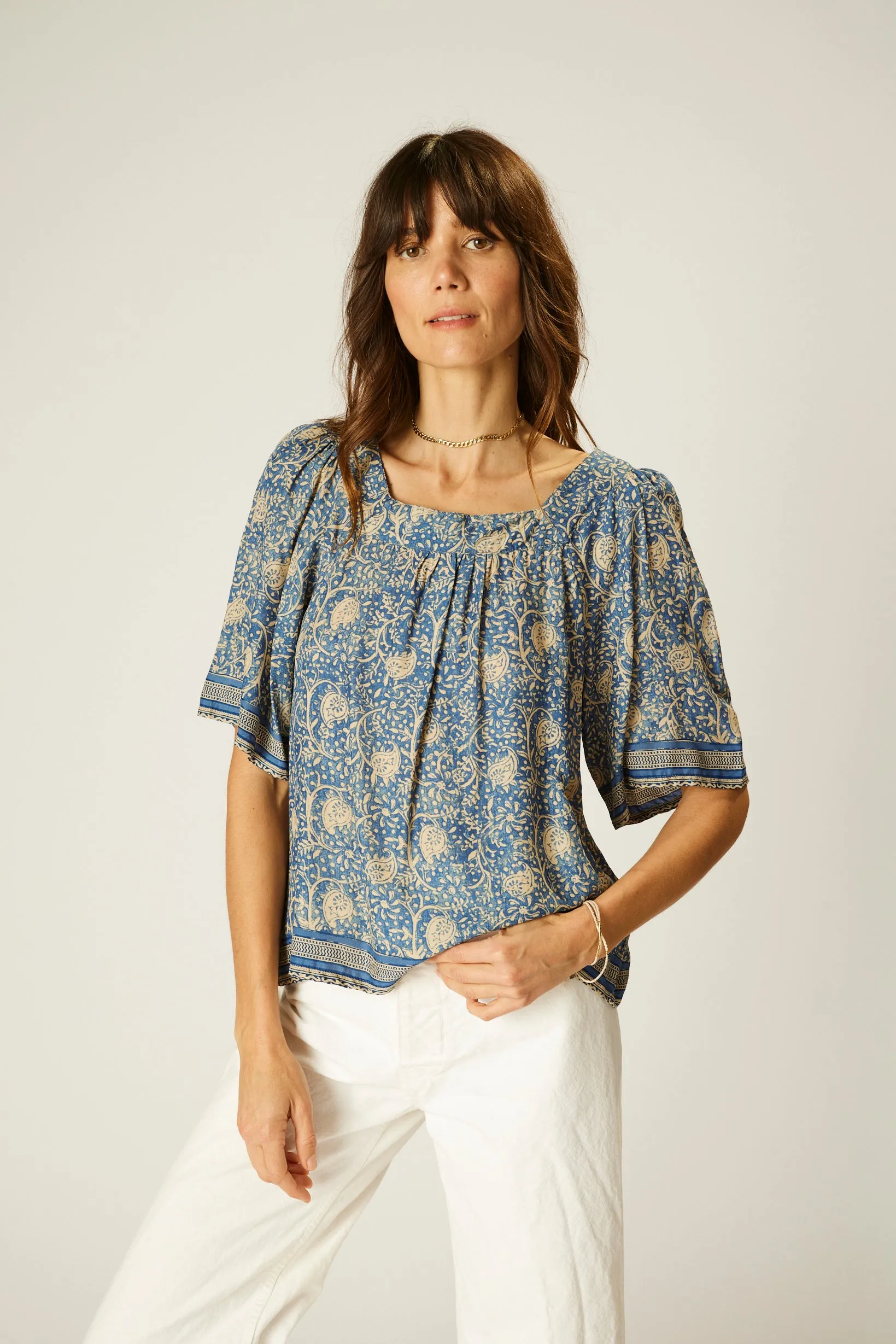 Unlined Design Tapered Side Panels NIKKI TOP