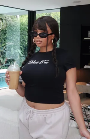 Season 7 Baby Tee Jet Elastic Edging Comfortable Drape