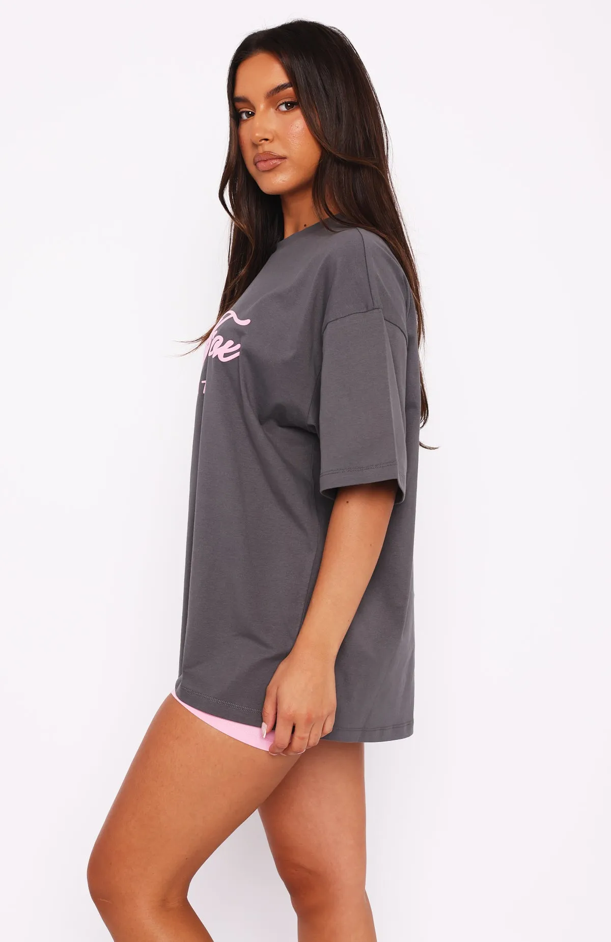 Season 7 Oversized Tee Monument Curved Hem Design SoftBrushed