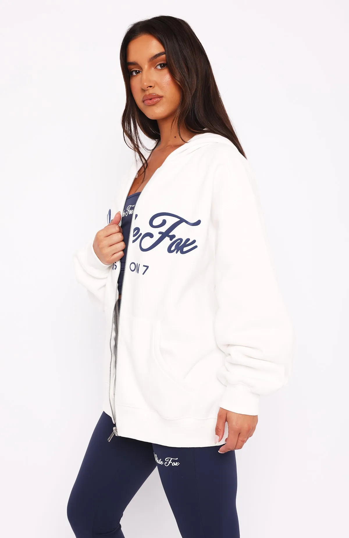 Multi Directional Stretch Stay Warm Season 7 Zip Front Hoodie Snow