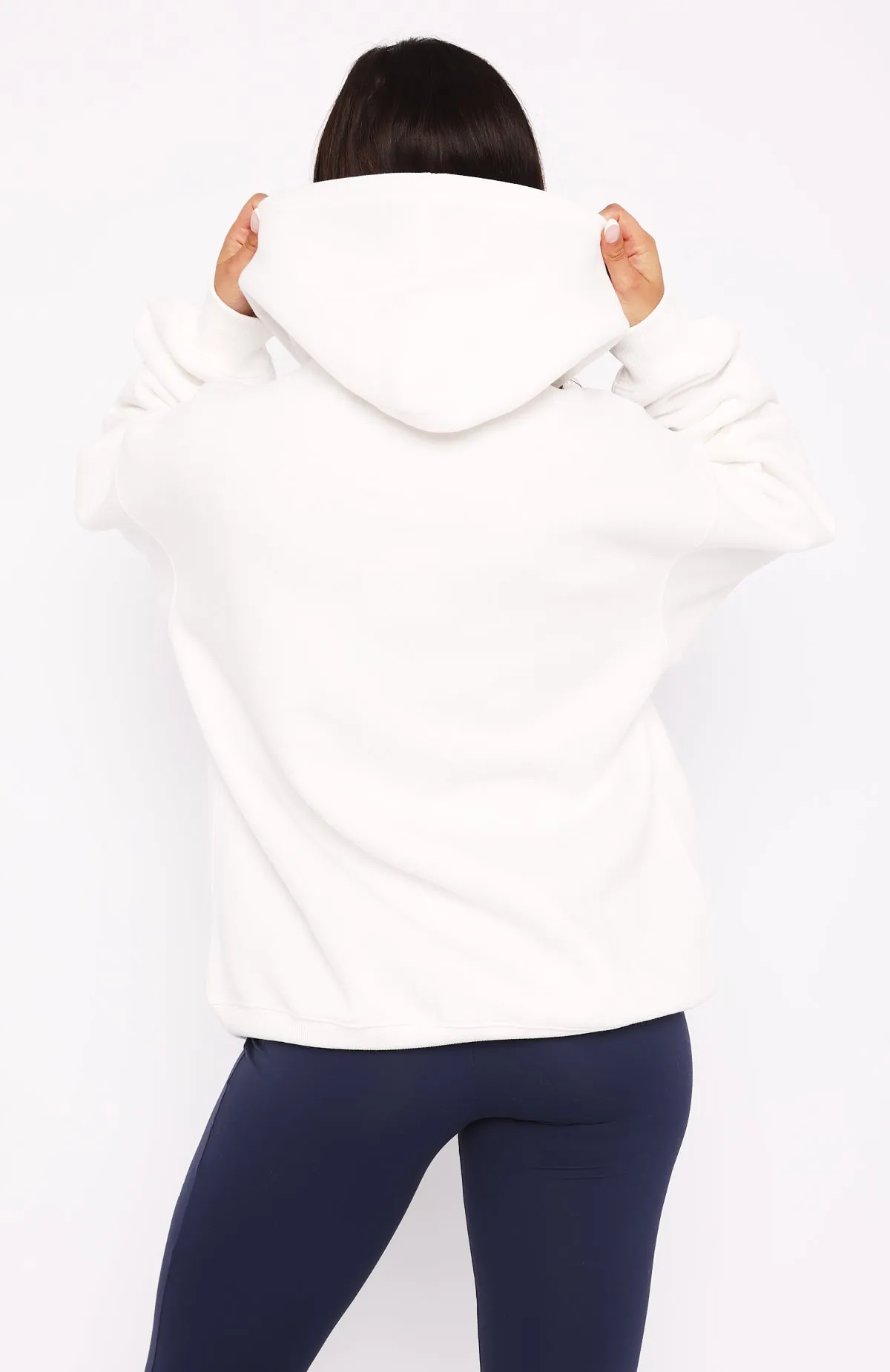 Season 7 Zip Front Hoodie Snow FadeResistant Yarn