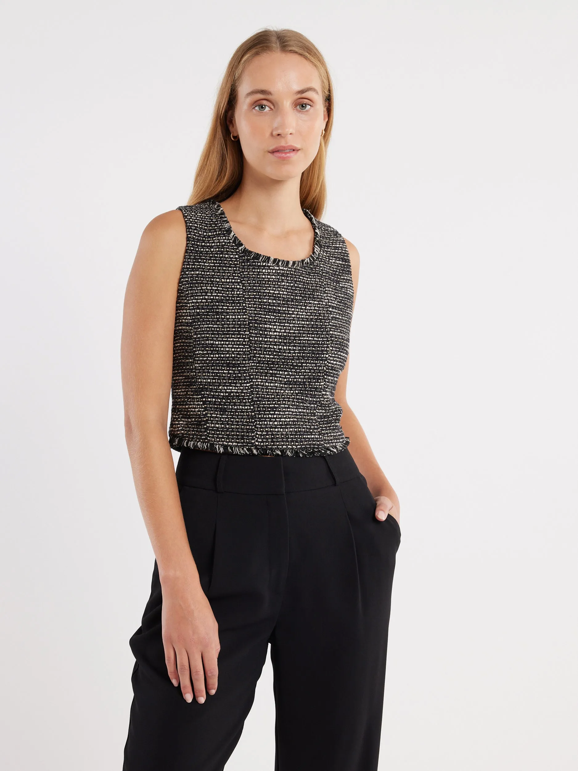 Abrasion Resistant Fabric Selena Tweed Top