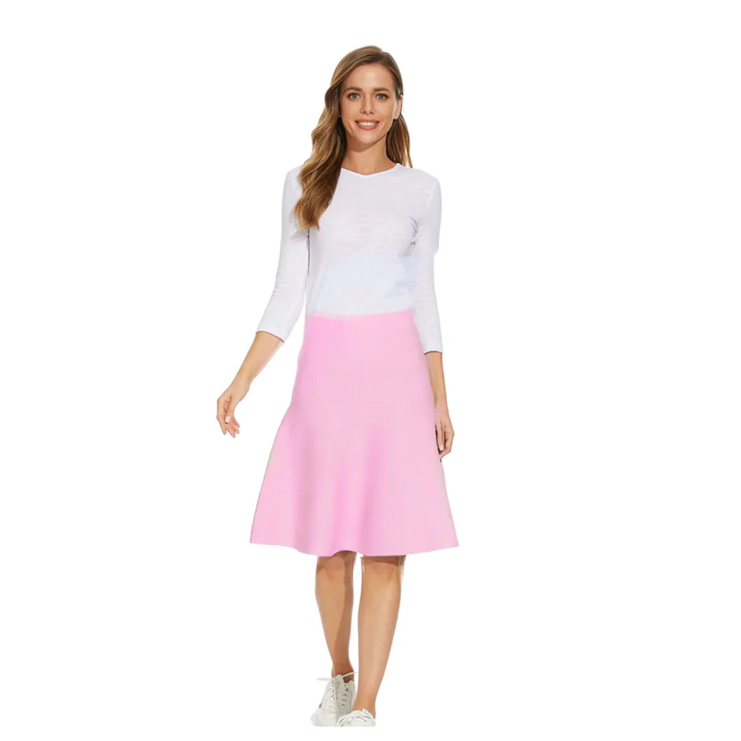 Amazing MM Skirt - Year Round Light Pink Wrinkle Resistant Hand Stitched