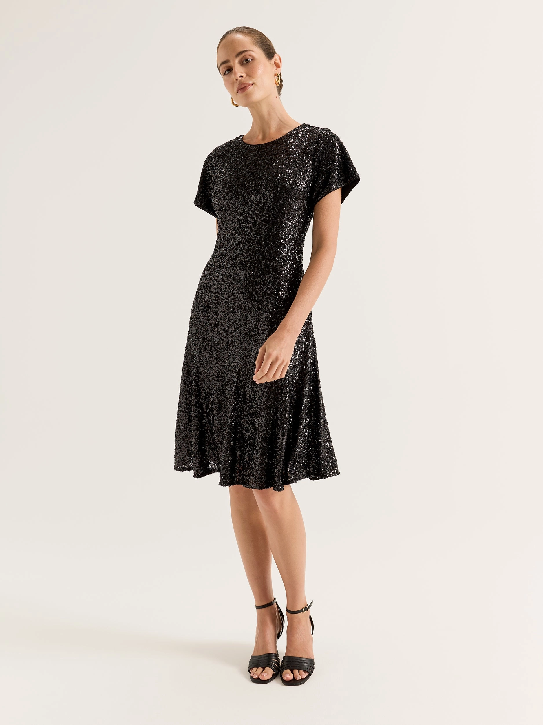 Lace Fine Versatile sundress Sequin Mini Dress