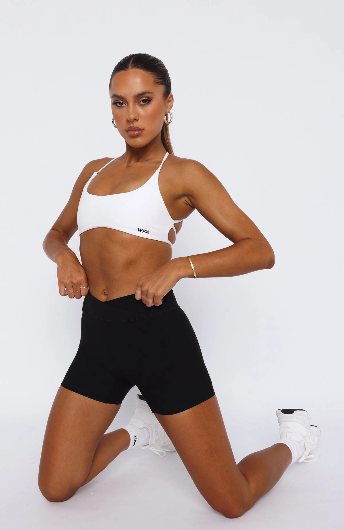 Ergonomic Fit Design She's Healthy Sports Crop White