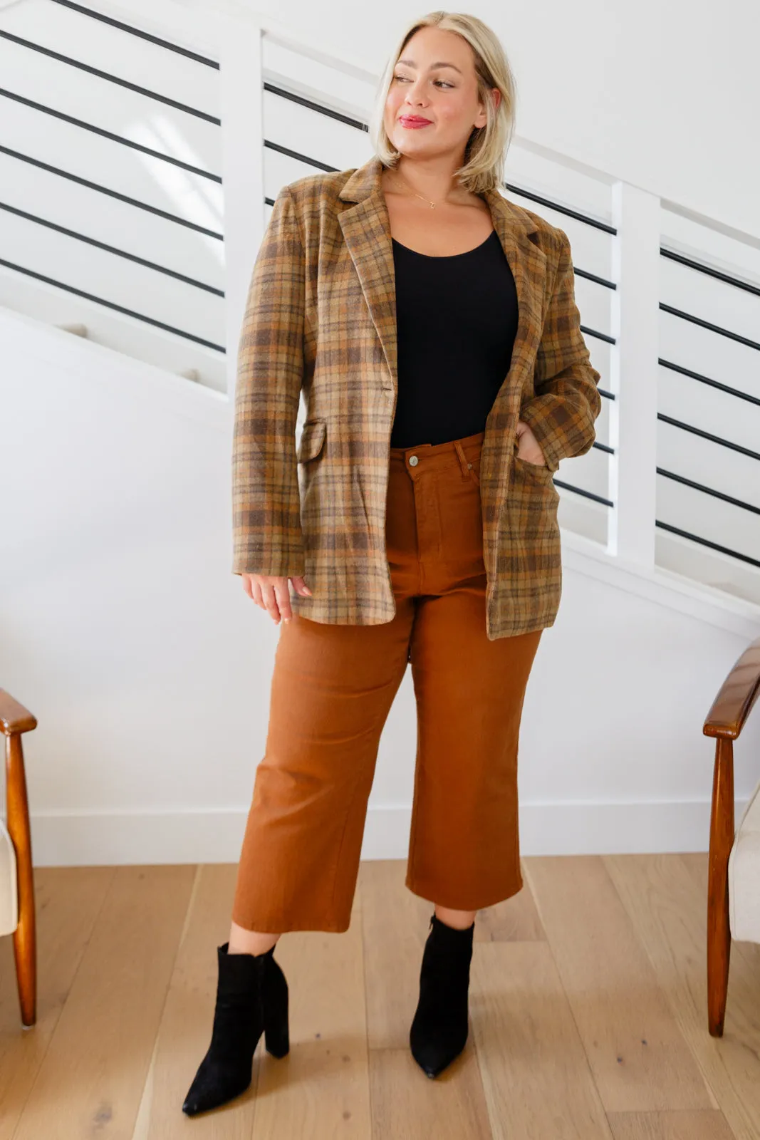 Sherman Plaid Blazer