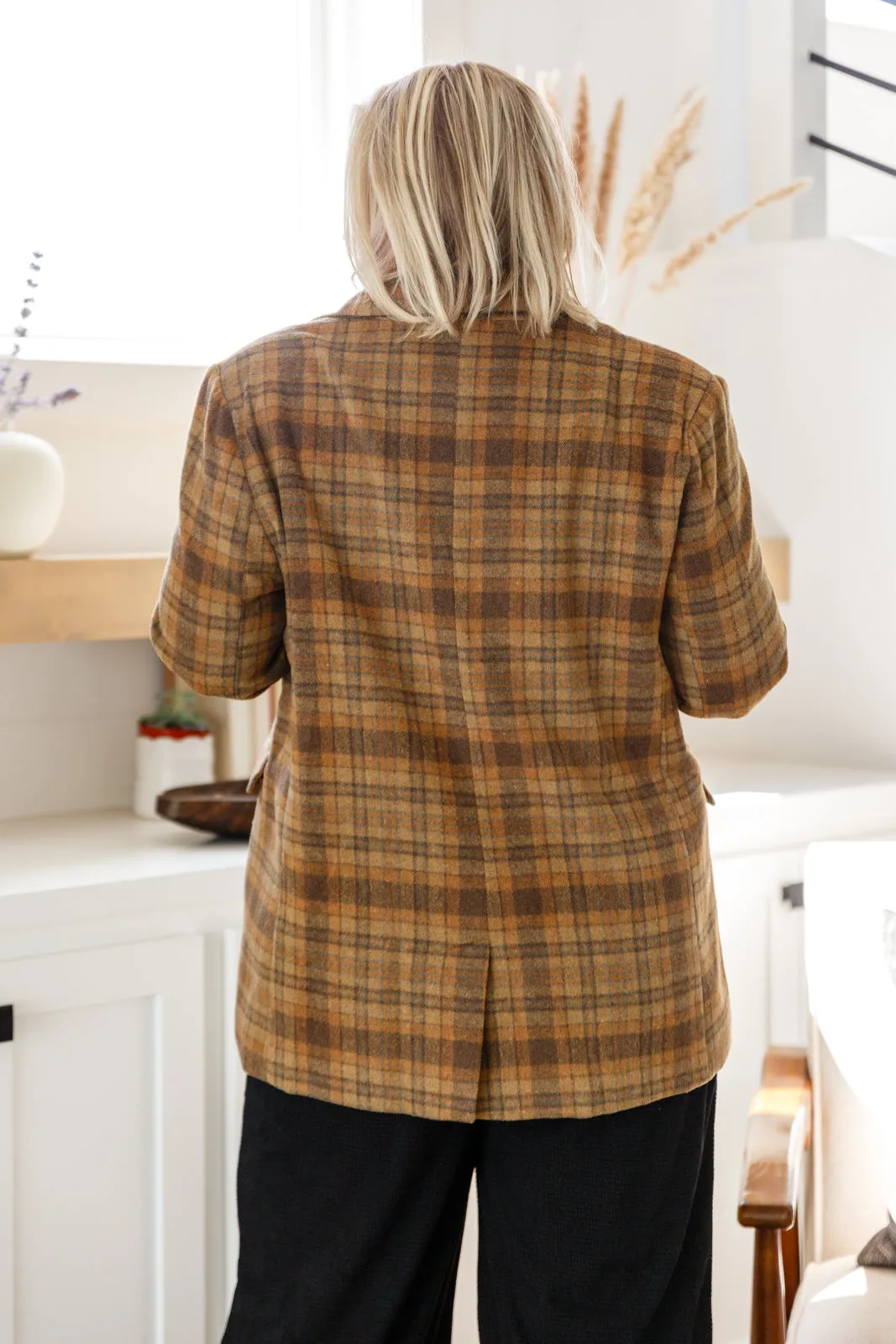 Sherman Plaid Blazer