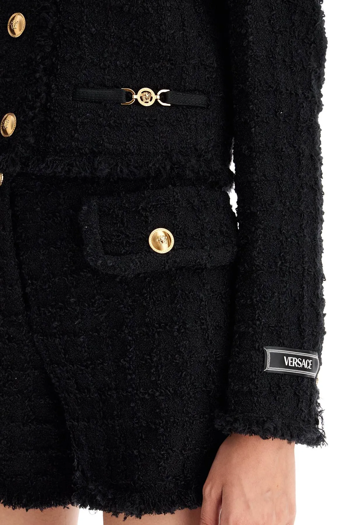 short tweed heritage jacket 1015744 1A10096 BLACK