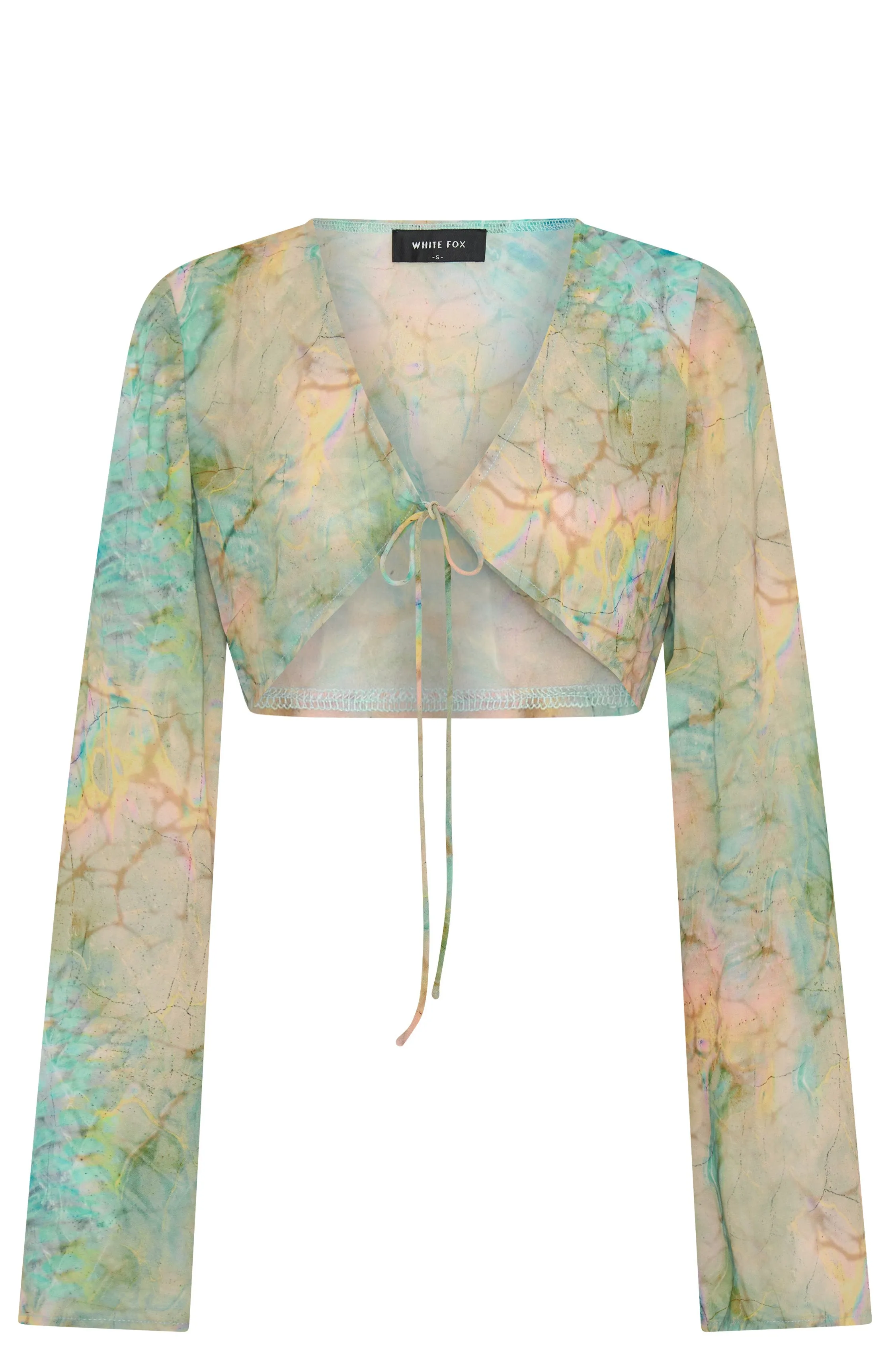 Riviera Long Sleeve Top Seaside Mottle FlexibleRibbedTrims