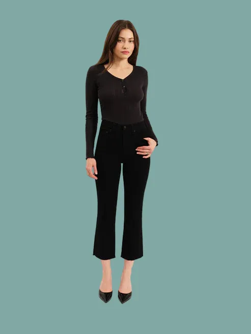 Shy Girl Crop Flare - After Party Chic casual