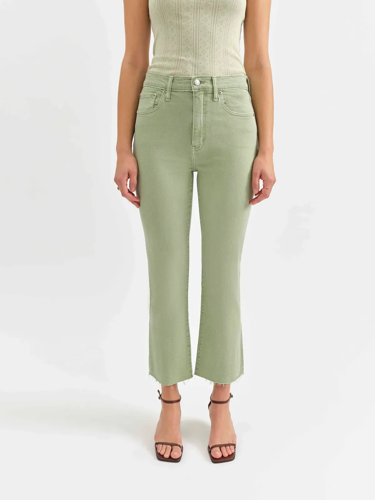 Shy Girl Raw Cut - Pistachio ReinforcedKnees Versatile staple