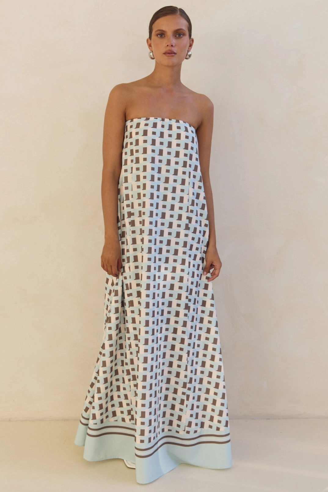 Siena Maxi Dress (Aqua) Fall Mood Easy Draping