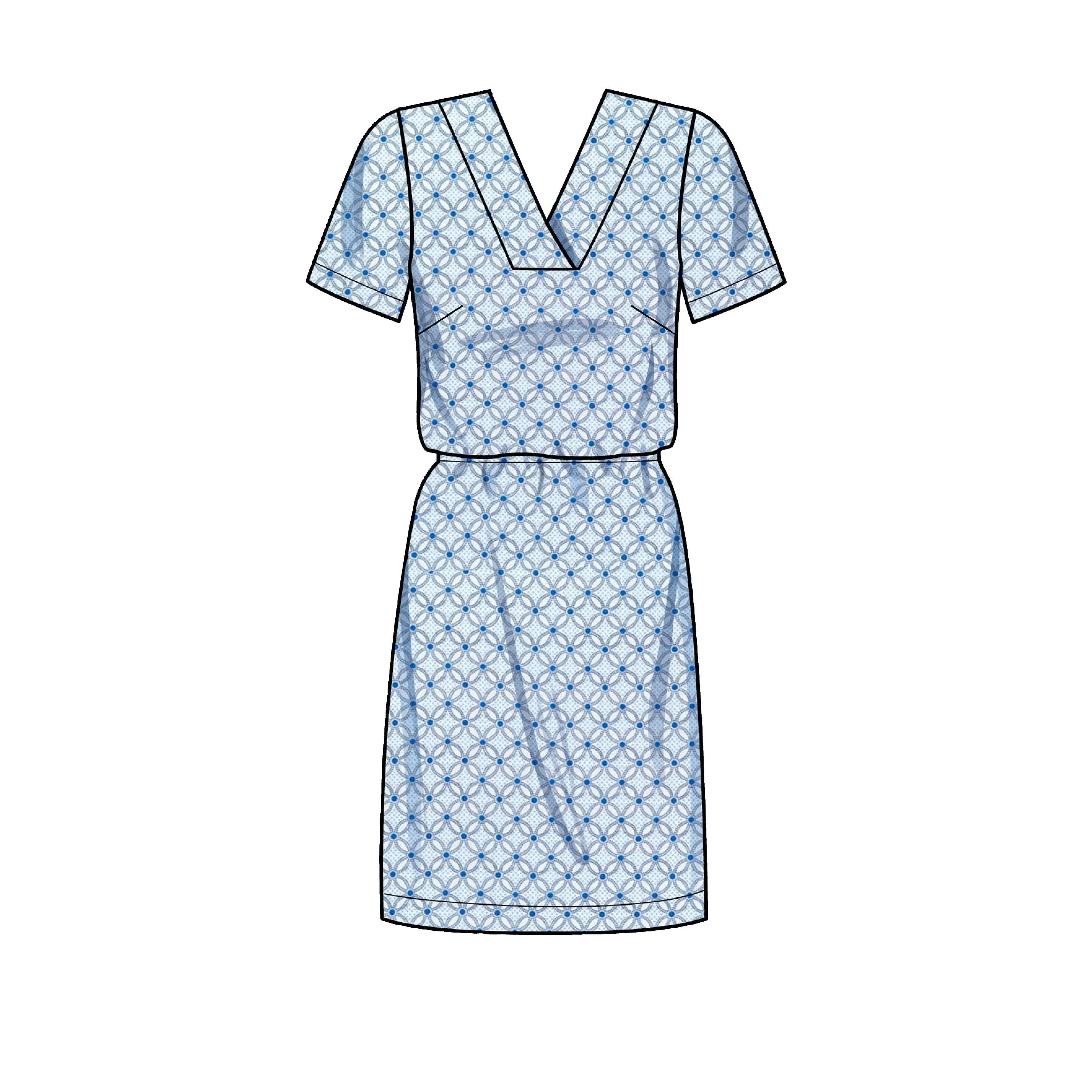 Simplicity Sewing Pattern 9262 V-neckline Shift Dresses