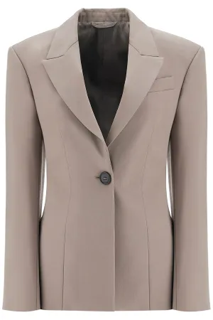single-breasted wool blazer 250WCG00061WWW046AA TAUPE