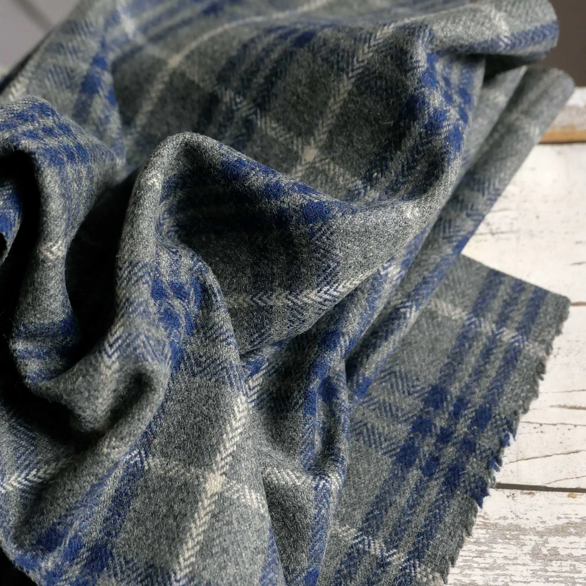 Slate Check Wool