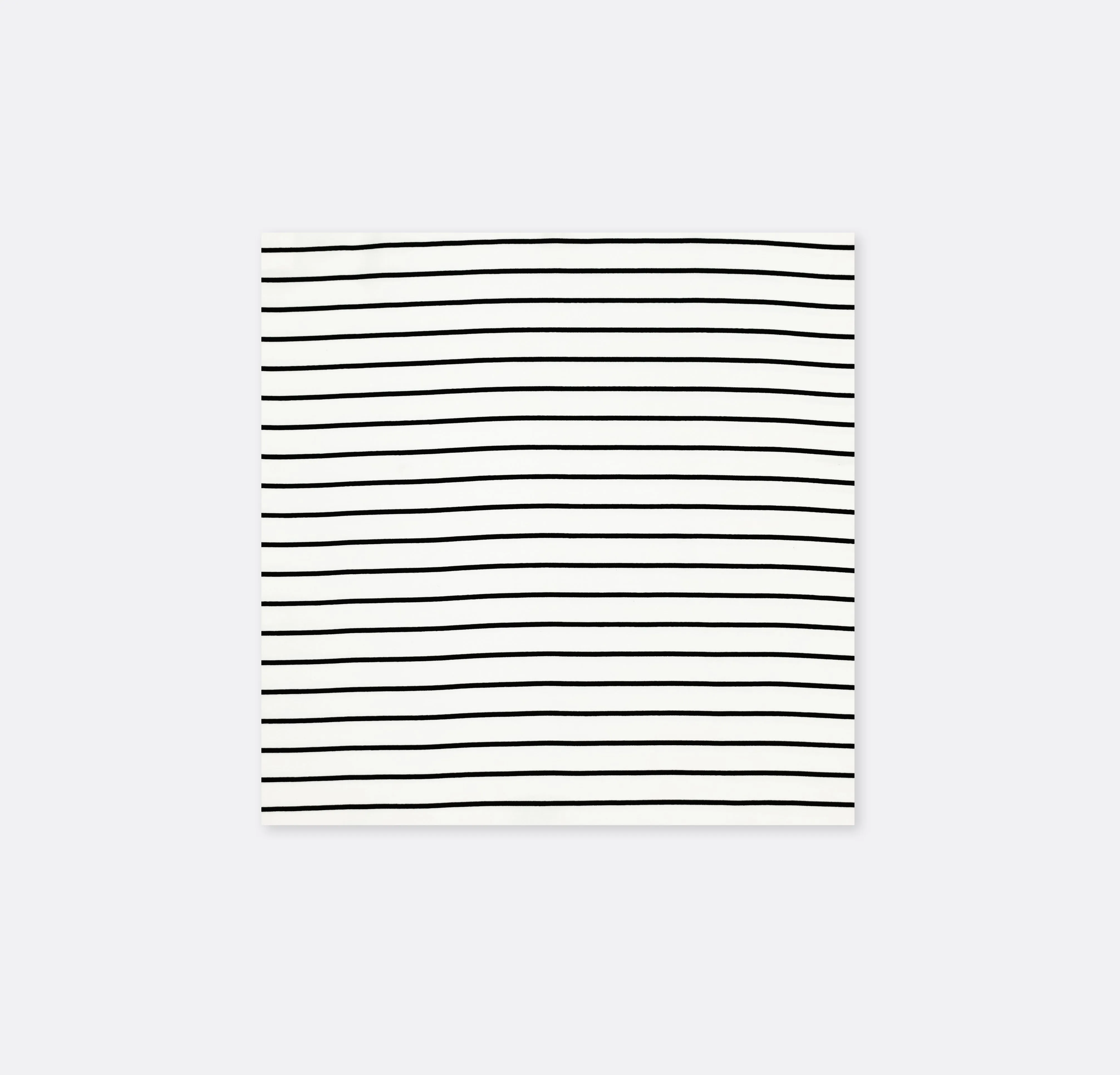 Sleek Black & White Stripes - Silk Pocket Squares