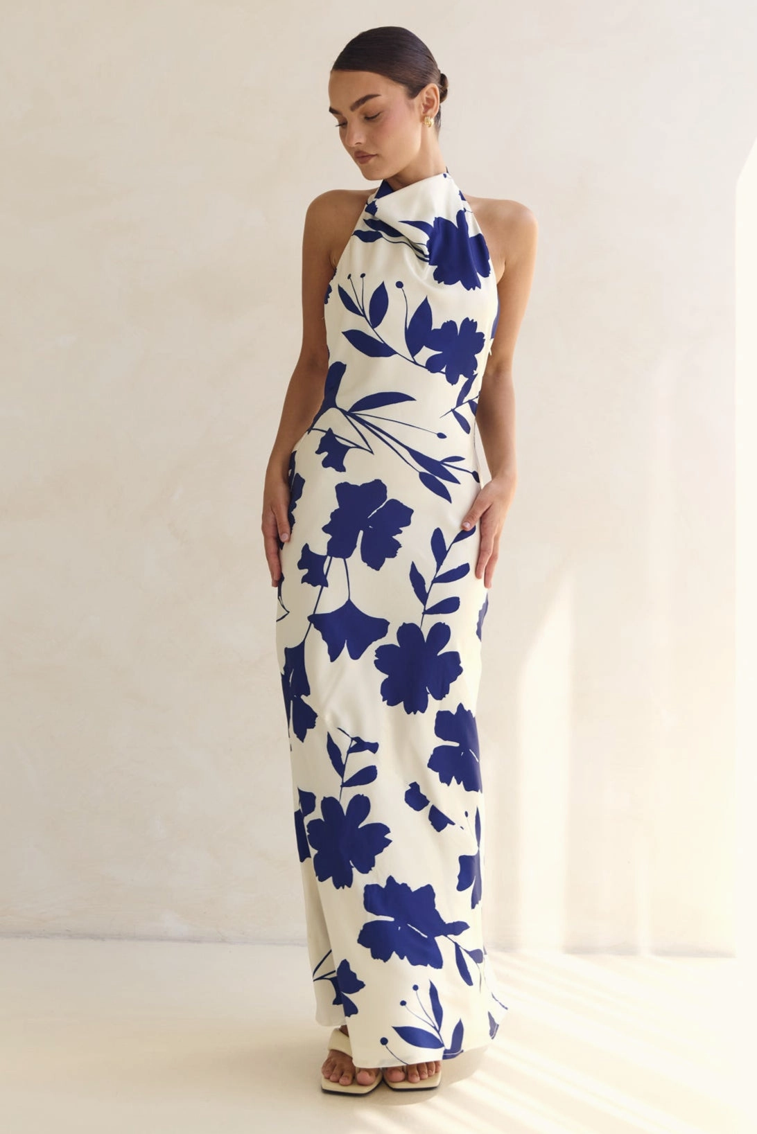 Smooth Feel London Edge Kaelen Maxi Dress (Cream)