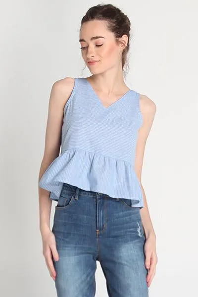 Sleeveless Oxford Shirt