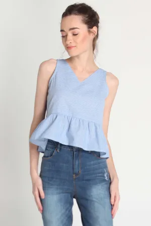 Sleeveless Oxford Shirt