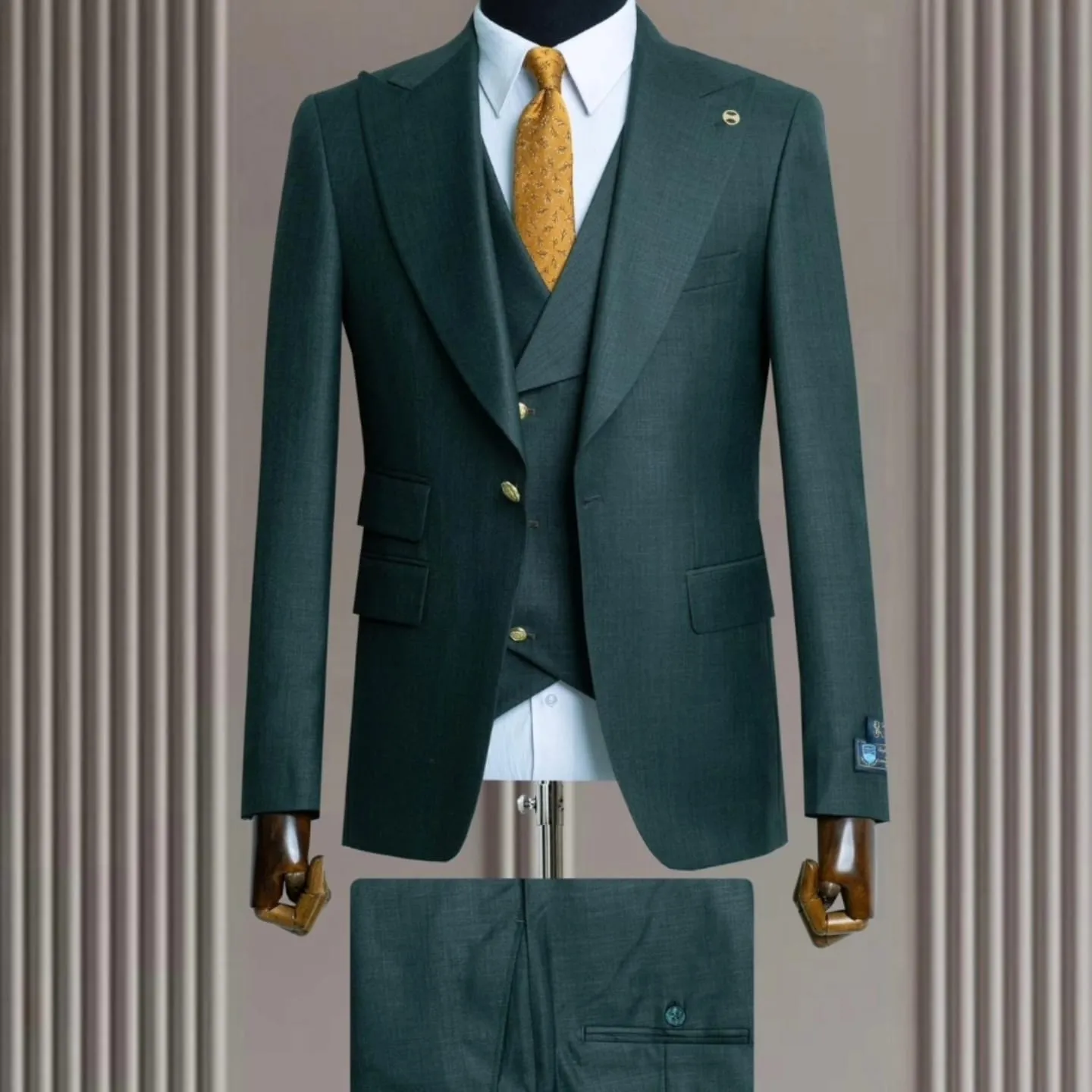 Slim Fitted Plain Suit (Copy)