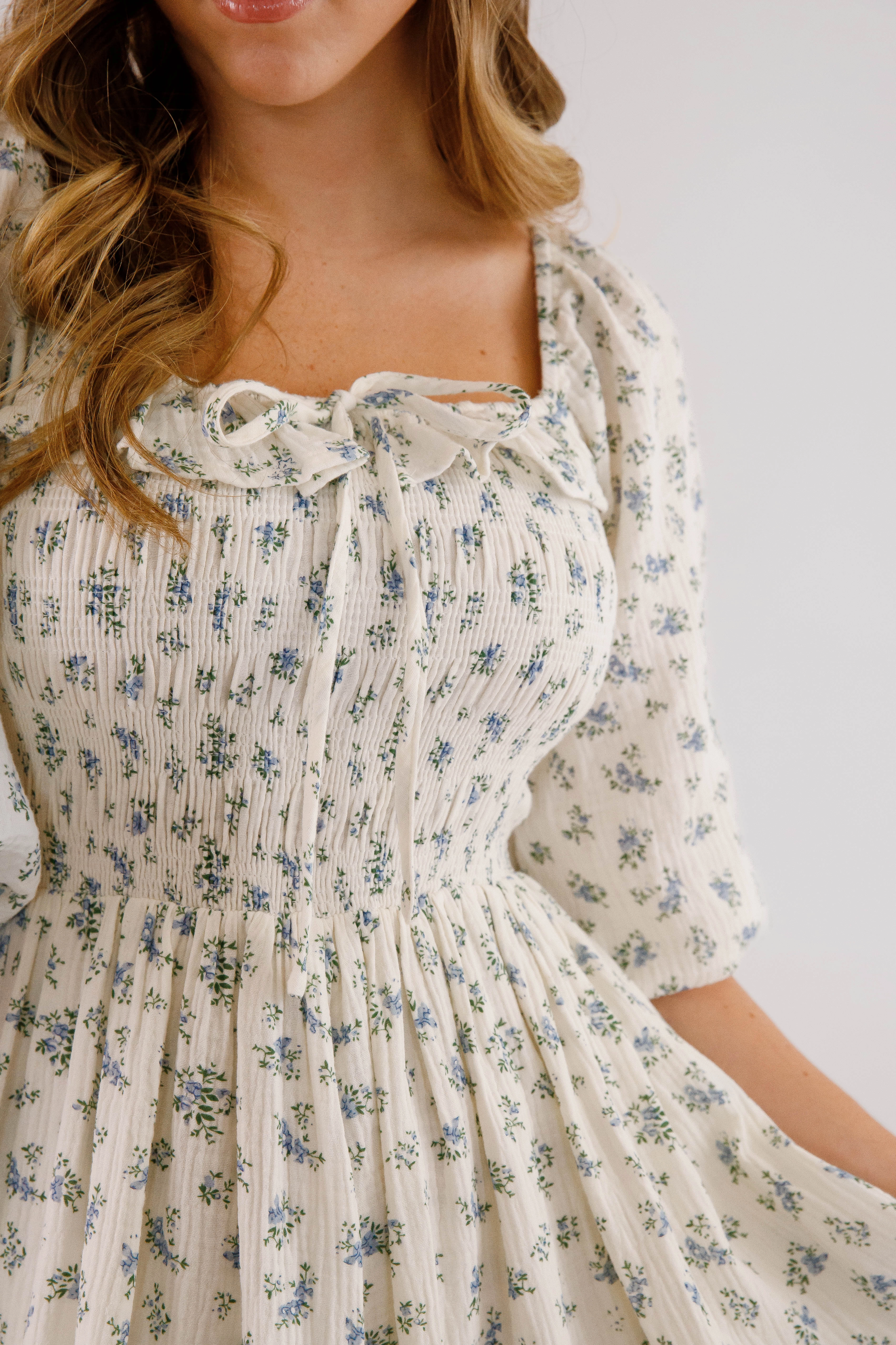 Insist On Knowing Midi Dress Curved Hem