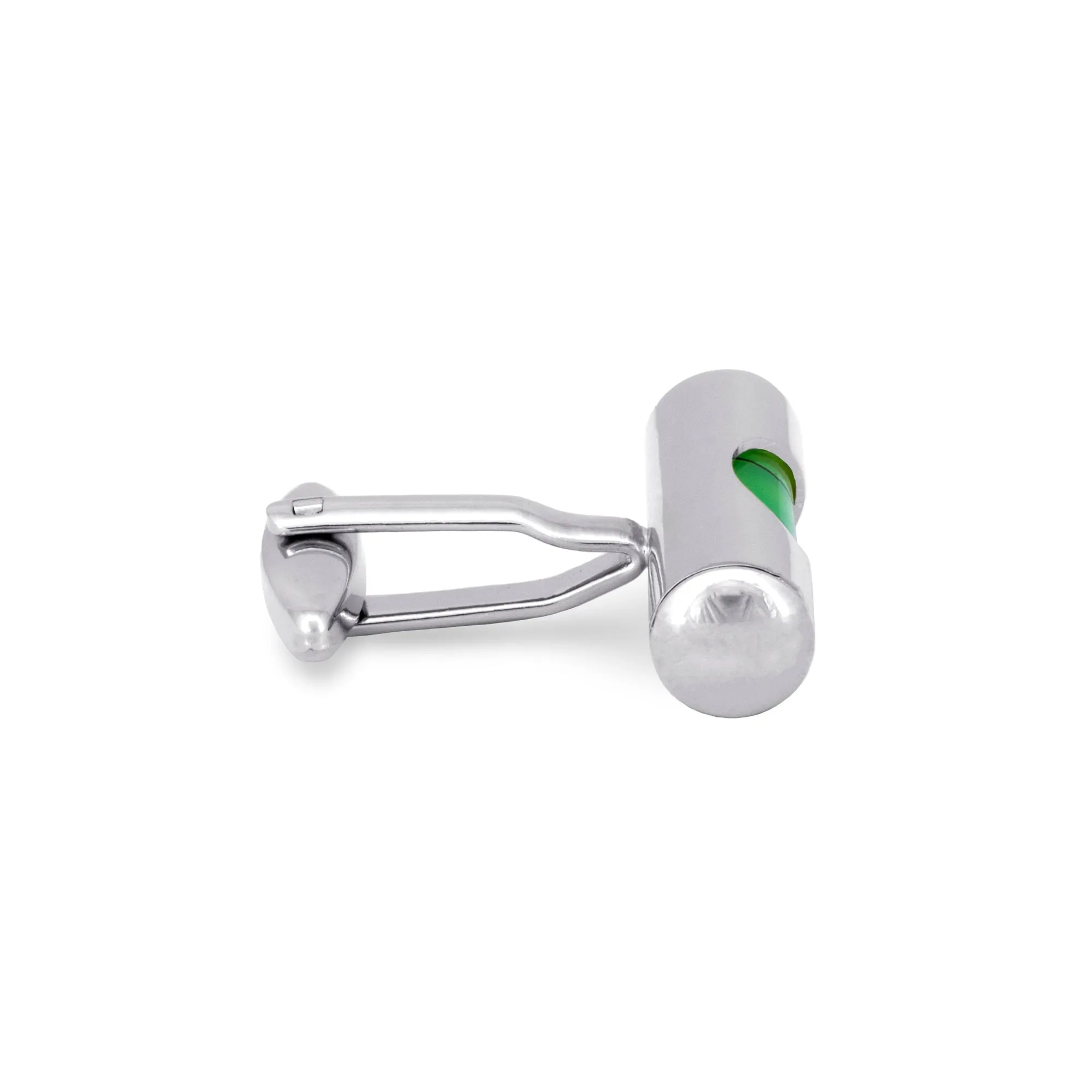 Small Bubble Level Green Cufflinks A