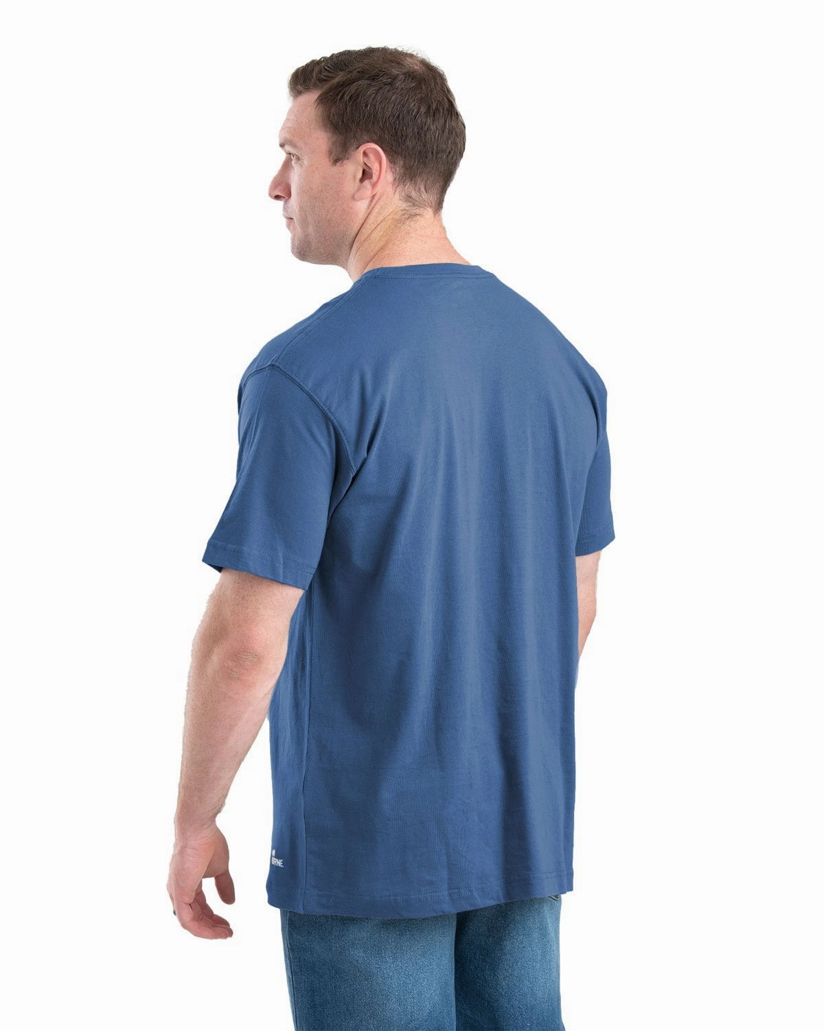 Summer Fashion Berne Mens Heavyweight Pocket Tee Royal Blue 100% Cotton S/S T-Shirt