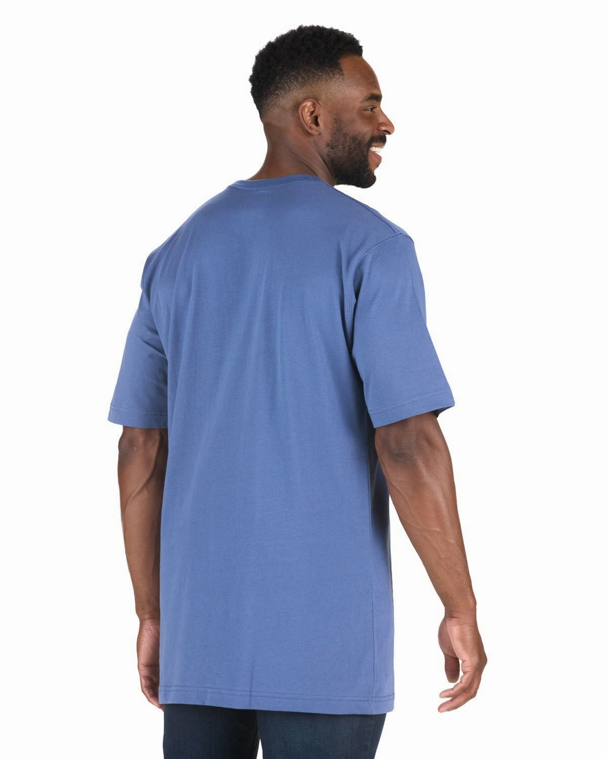 Berne Mens Heavyweight Pocket Tee Royal Blue 100% Cotton S/S T-Shirt Casual Chic Wear Comfy Essentials Wear