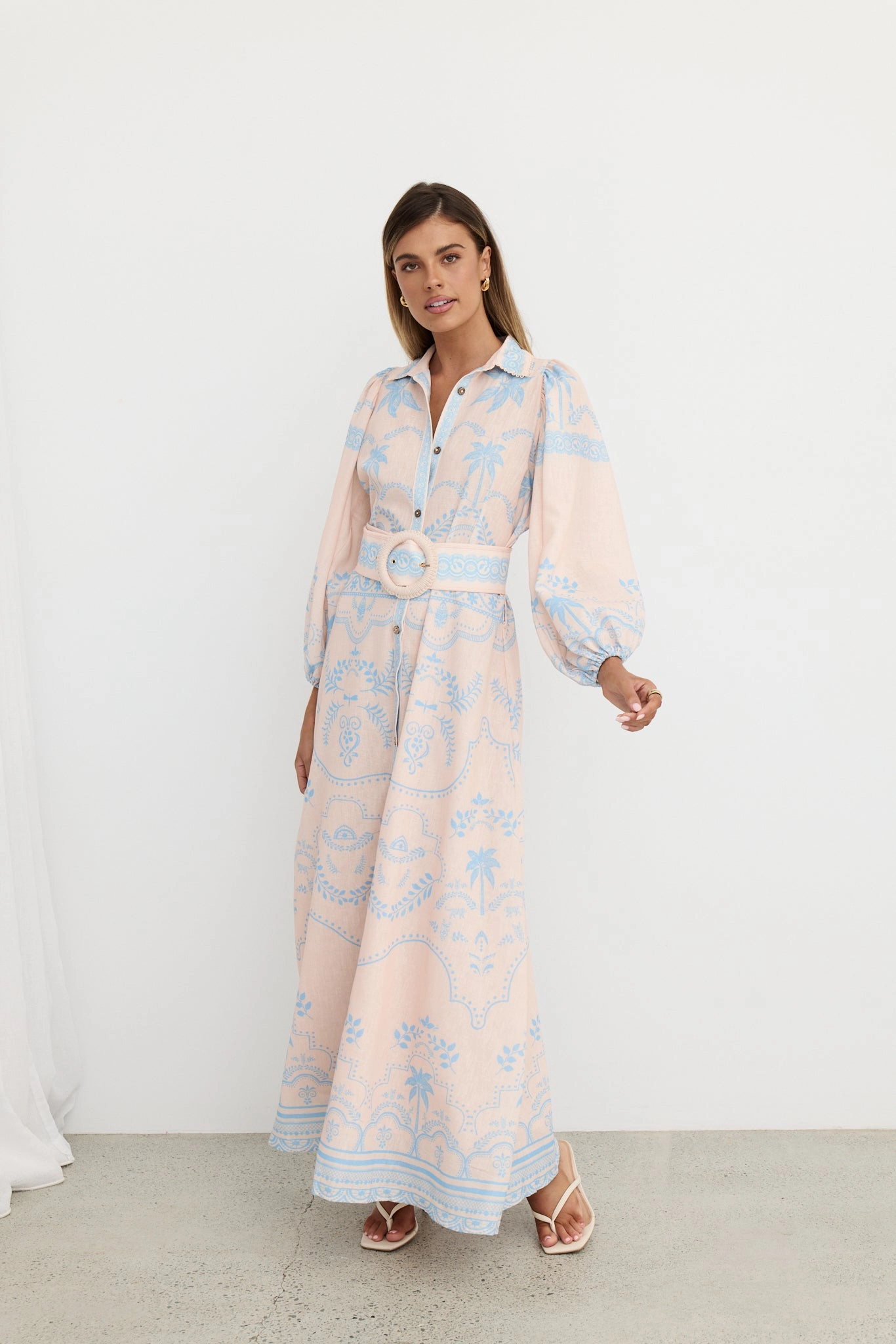 Refined Form Soft Fashion Xander Maxi Dress (Blue)
