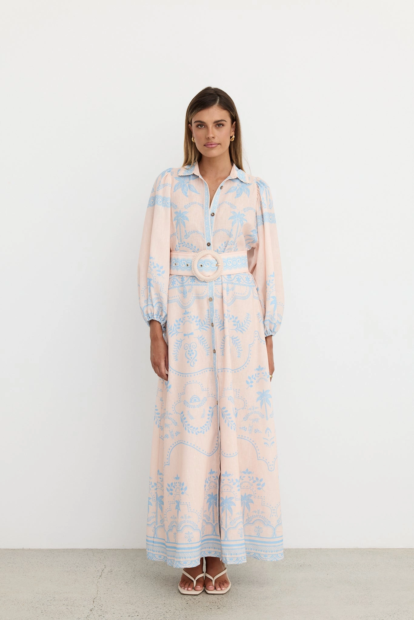 Xander Maxi Dress (Blue) Casual Feel TaglessDesign