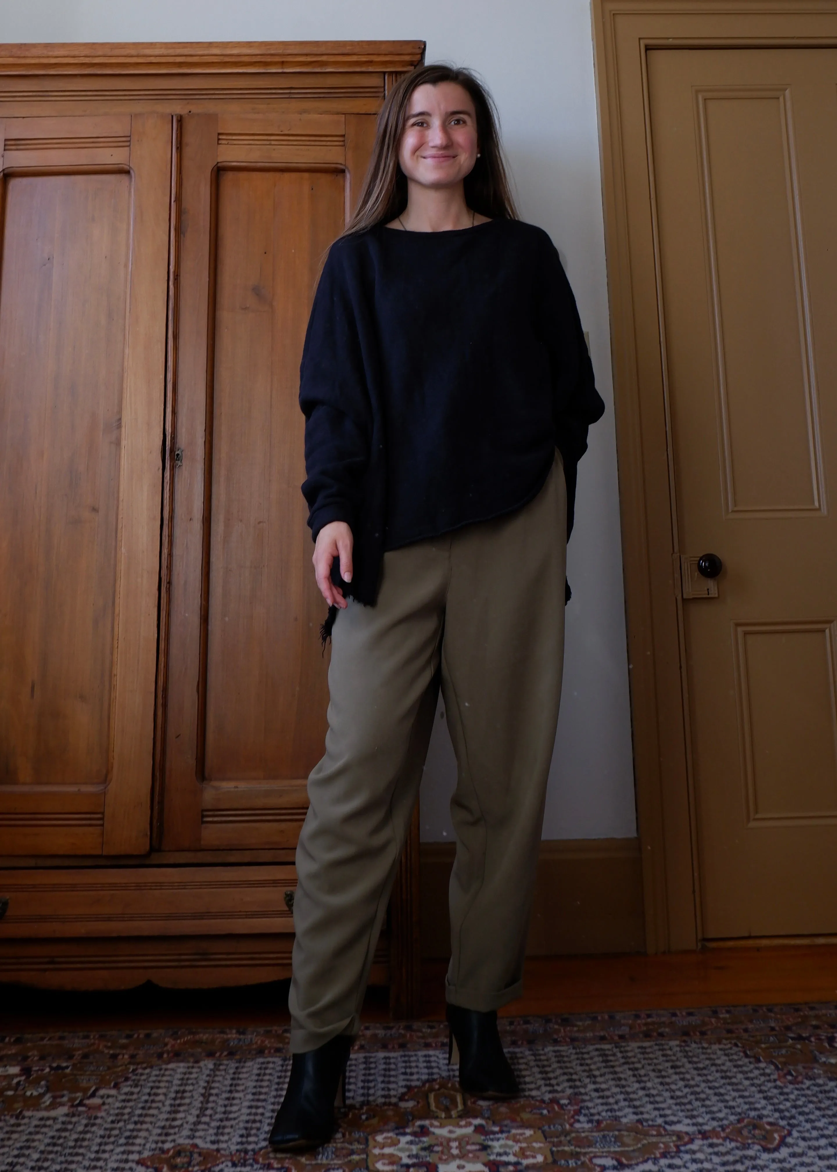 Smash   Tess Pleated Moss Trousers - XL/XXL