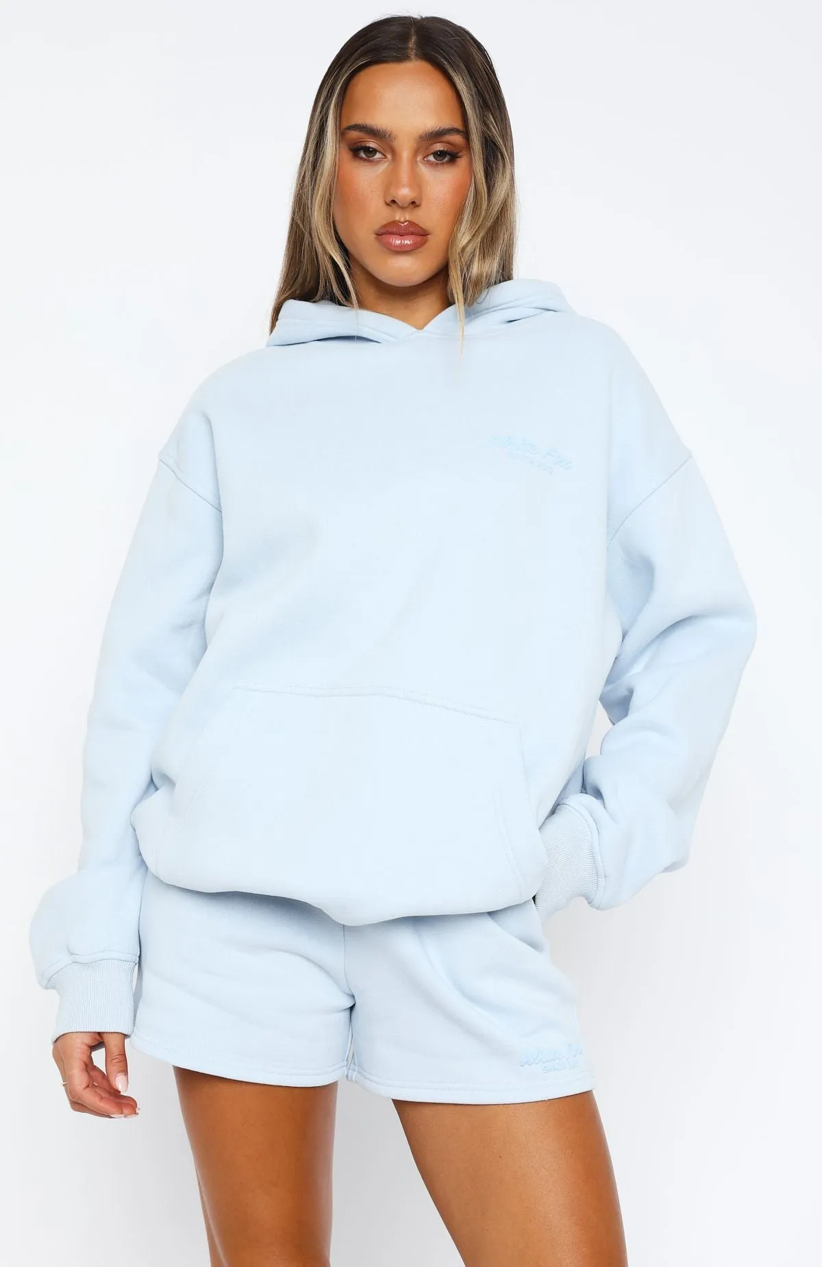 EcoConscious Production Leisure Edition Oversized Hoodie Baby Blue